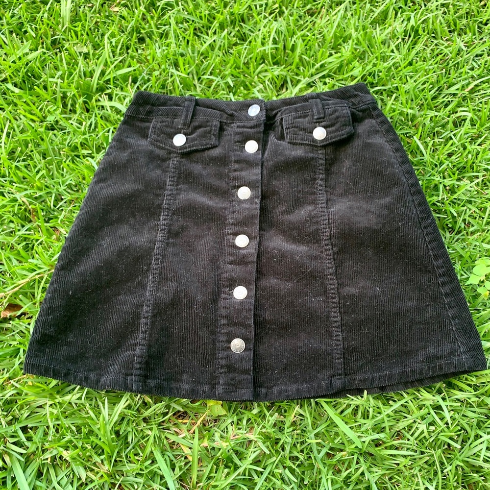 Black Velvet Skirt